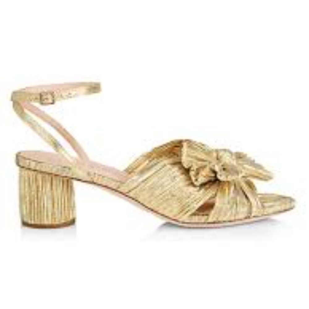 Loeffler Randall Dahlia Sz 8 Gold NEW never worn, original box
